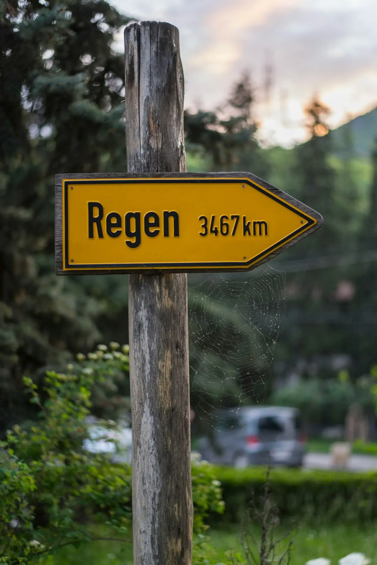Panneau indicateur « Regen »